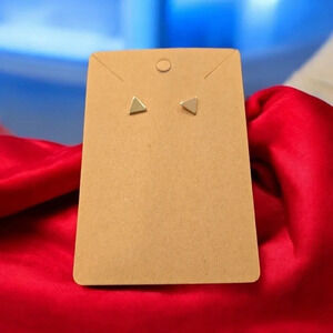 Gold Plated Triangle Stud Earrings